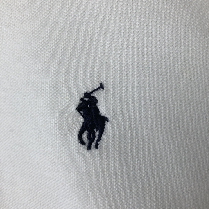 Ralph Lauren POLO by Ralph Lauren CUSTOM FIT short sleeve polo shirt, men's XL size cotton pale white type Vintage Second Hand