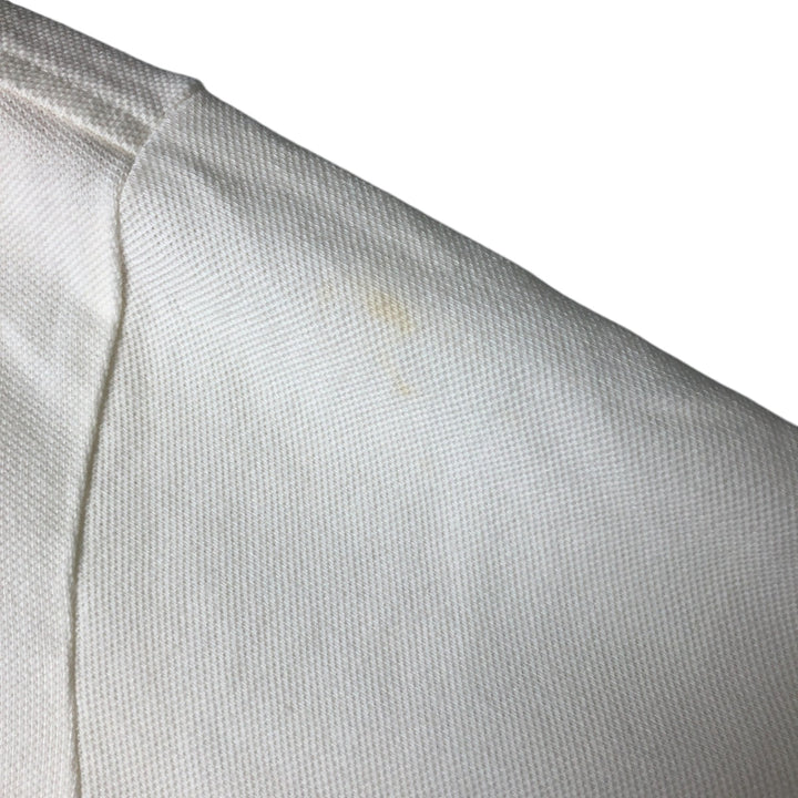 Ralph Lauren POLO by Ralph Lauren CUSTOM FIT short sleeve polo shirt, men's XL size cotton pale white type Vintage Second Hand