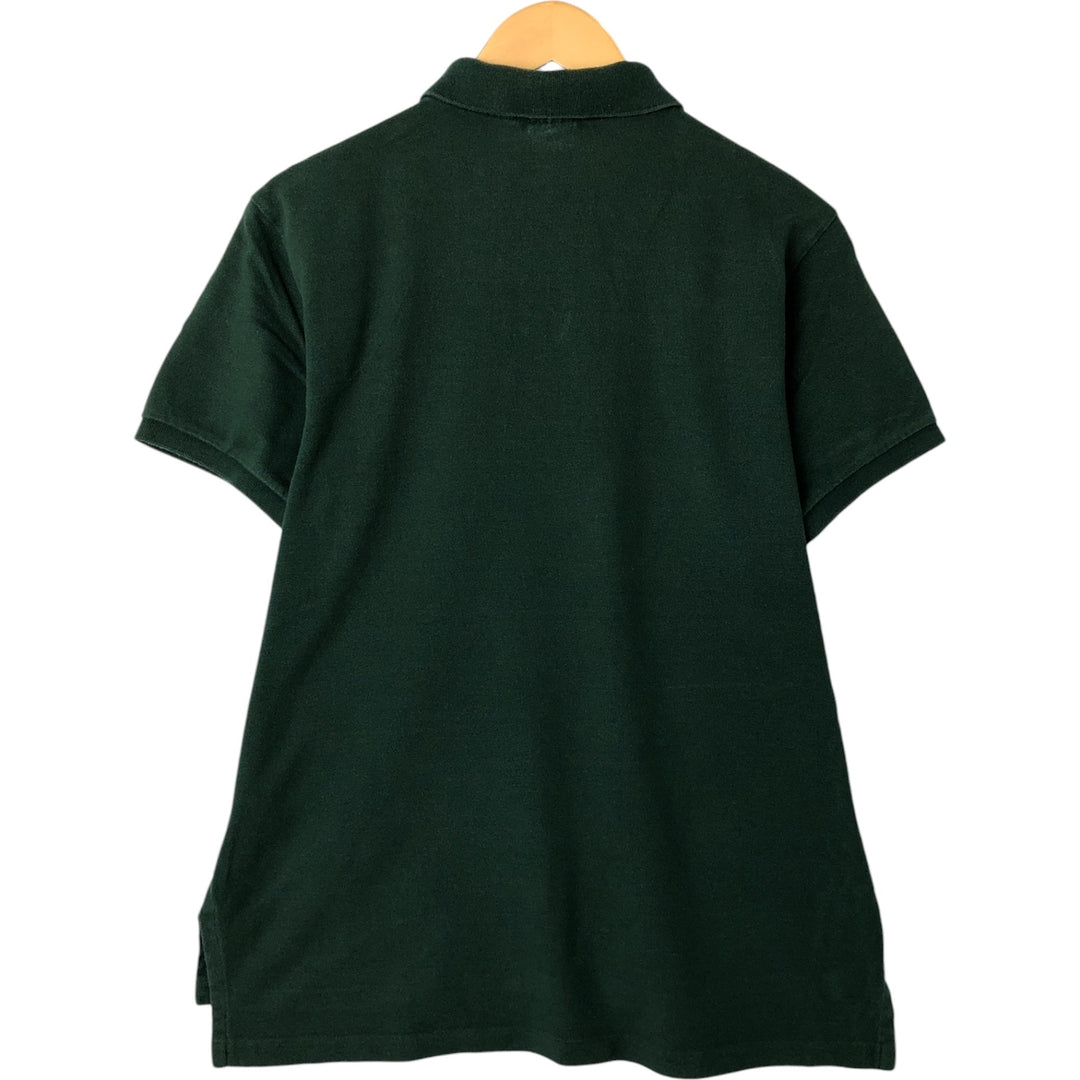 Ralph Lauren POLO by Ralph Lauren CUSTOM FIT short sleeve polo shirt, men's size L cotton green type Vintage Second Hand