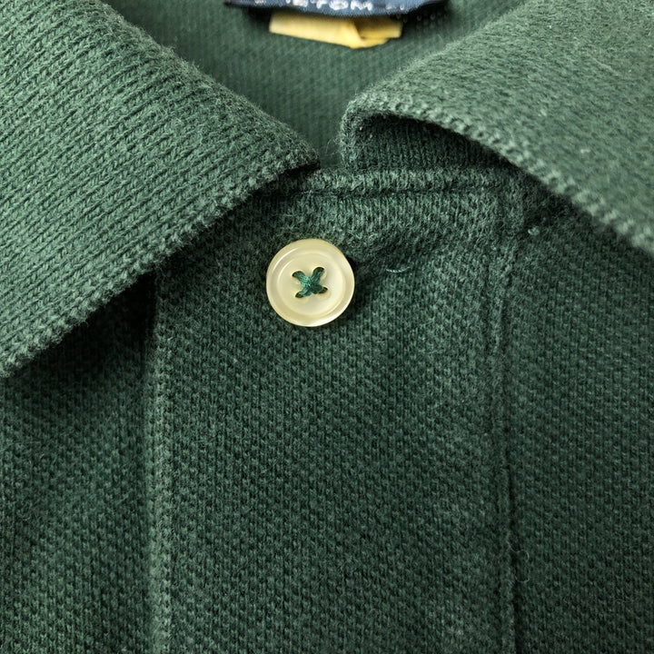 Ralph Lauren POLO by Ralph Lauren CUSTOM FIT short sleeve polo shirt, men's size L cotton green type Vintage Second Hand