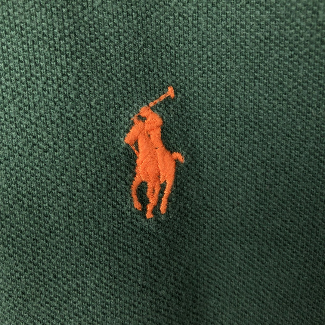 Ralph Lauren POLO by Ralph Lauren CUSTOM FIT short sleeve polo shirt, men's size L cotton green type Vintage Second Hand