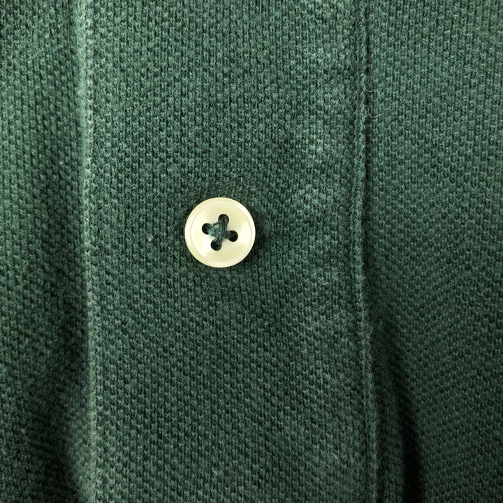Ralph Lauren POLO by Ralph Lauren CUSTOM FIT short sleeve polo shirt, men's size L cotton green type Vintage Second Hand