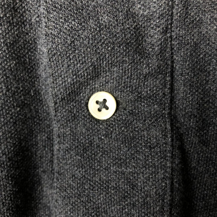 Ralph Lauren POLO RALPH LAUREN short sleeve polo shirt men's size L cotton Charcoal Vintage Second Hand