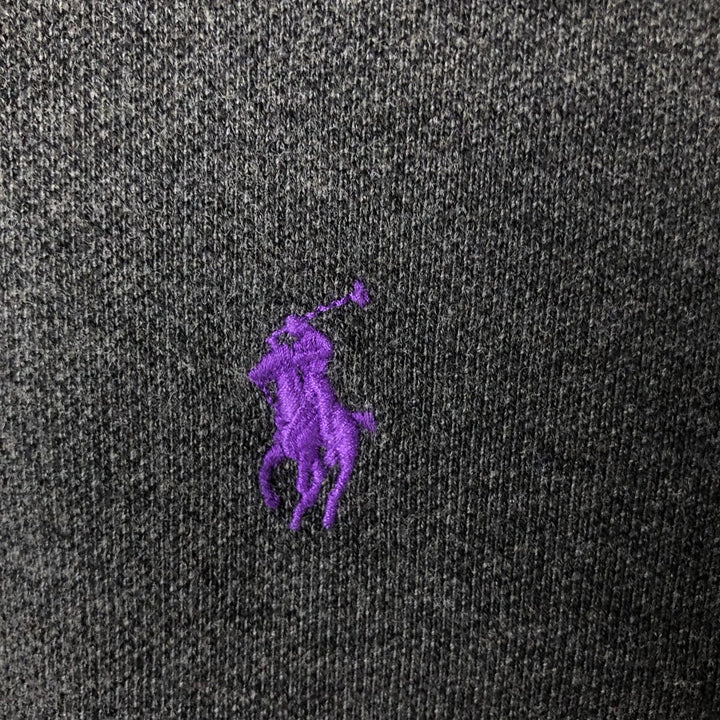 Ralph Lauren POLO RALPH LAUREN short sleeve polo shirt men's size L cotton Charcoal Vintage Second Hand