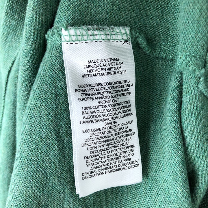 Ralph Lauren POLO RALPH LAUREN CUSTOM SLIM FIT short sleeve polo shirt men's XL equivalent cotton green type yellow green Vintage Second Hand