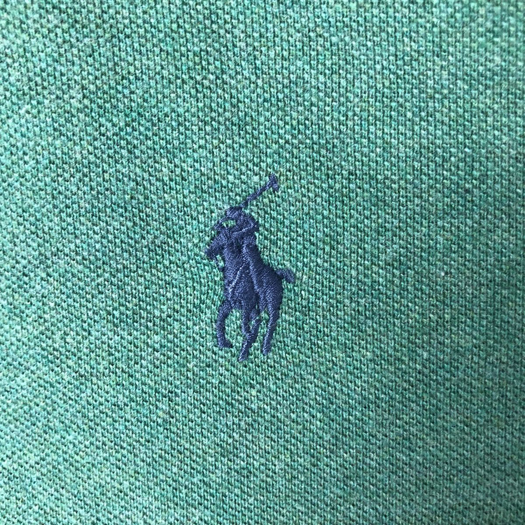 Ralph Lauren POLO RALPH LAUREN CUSTOM SLIM FIT short sleeve polo shirt men's XL equivalent cotton green type yellow green Vintage Second Hand