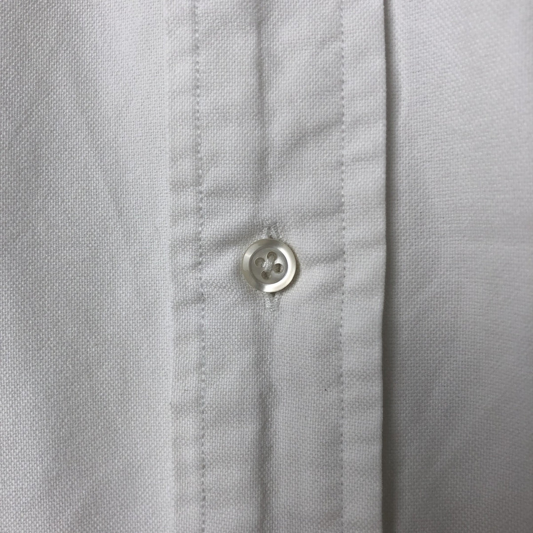 Ralph Lauren YARMOUTH long sleeve button down shirt, men's size L cotton white type Vintage Second Hand