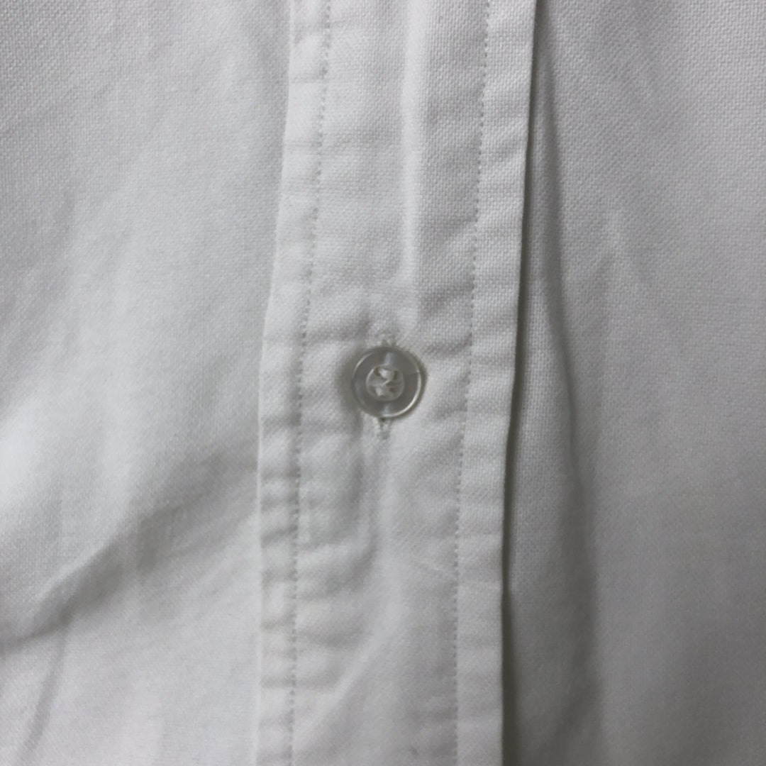 Ralph Lauren YARMOUTH long sleeve button down shirt, men's size L cotton white type Vintage Second Hand