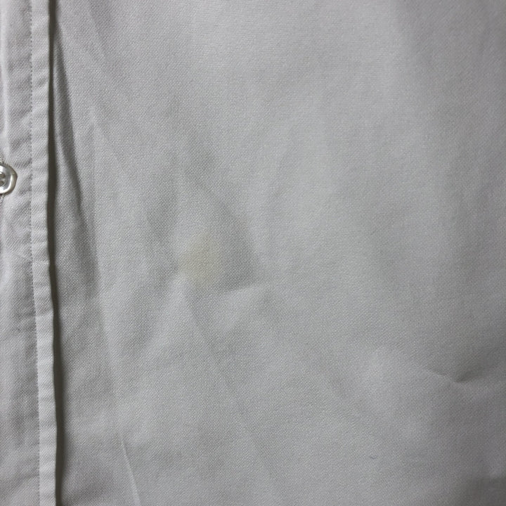 Ralph Lauren YARMOUTH long sleeve button down shirt, men's size L cotton white type Vintage Second Hand