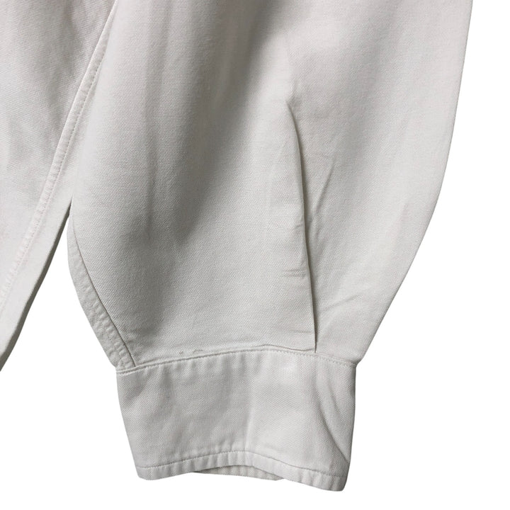 Ralph Lauren YARMOUTH long sleeve button down shirt, men's size L cotton white type Vintage Second Hand