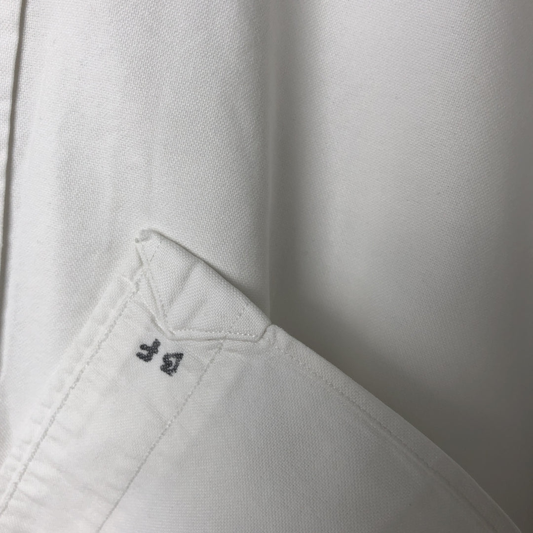 Ralph Lauren YARMOUTH long sleeve button down shirt, men's size L cotton white type Vintage Second Hand