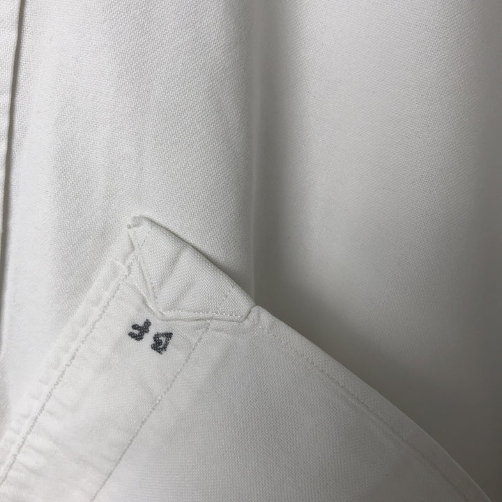 Ralph Lauren YARMOUTH long sleeve button down shirt, men's size L cotton white type Vintage Second Hand