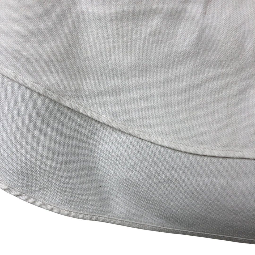 Ralph Lauren YARMOUTH long sleeve button down shirt, men's size L cotton white type Vintage Second Hand