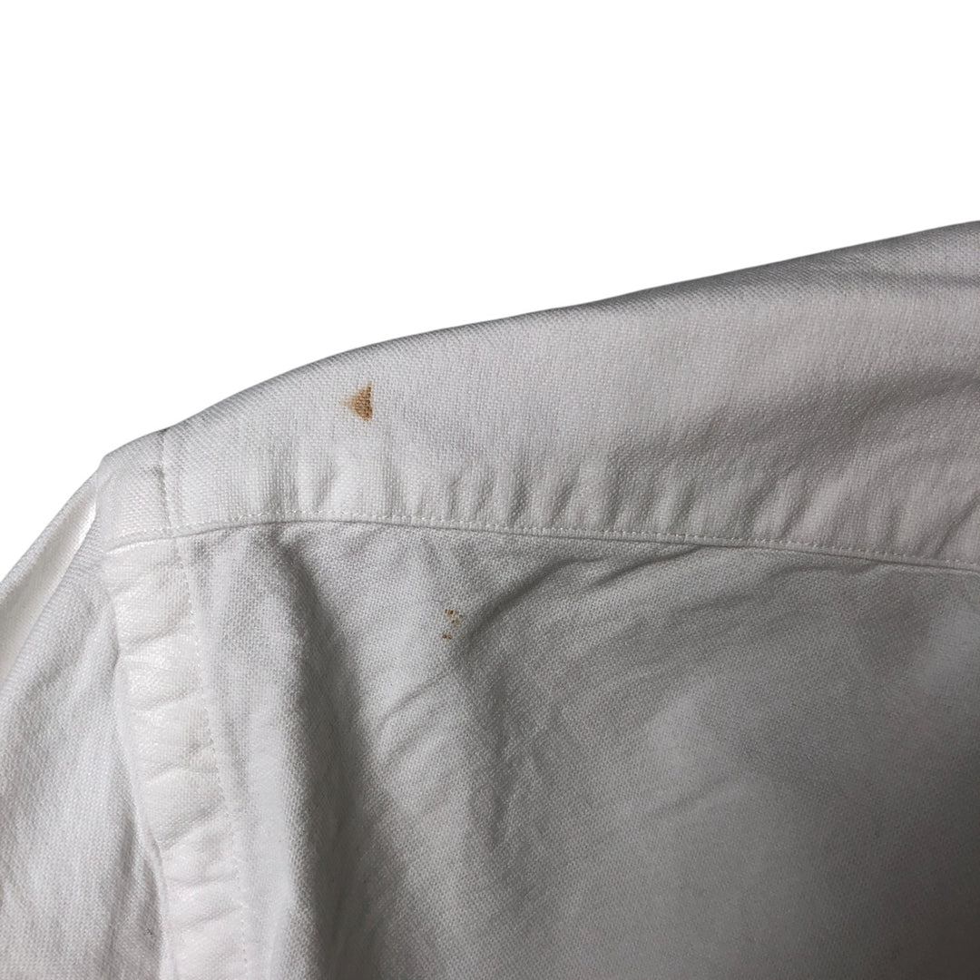 Ralph Lauren CUSTOM FIT long sleeve button down shirt, men's size M cotton white type Vintage Second Hand
