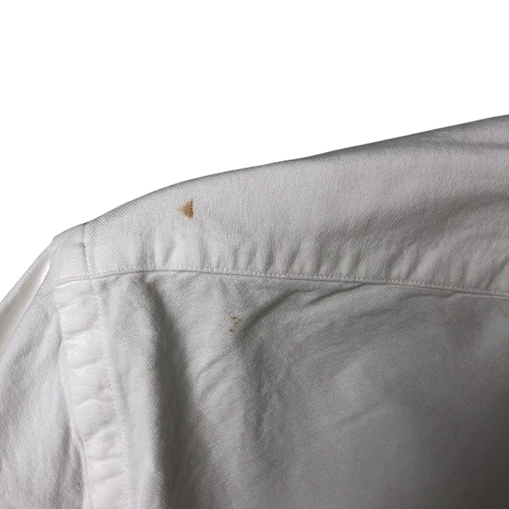 Ralph Lauren CUSTOM FIT long sleeve button down shirt, men's size M cotton white type Vintage Second Hand