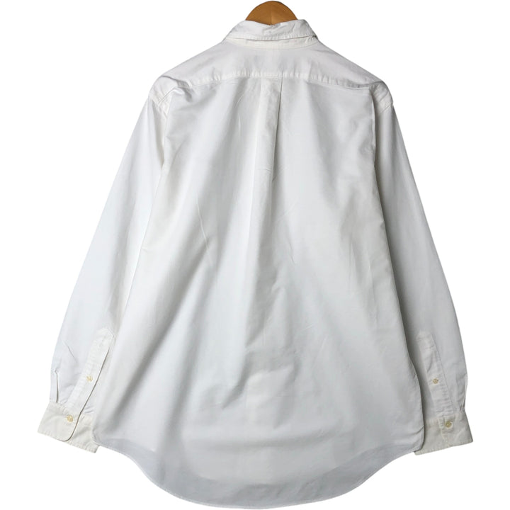 Ralph Lauren long sleeve button down shirt, men's size L cotton white type Vintage Second Hand