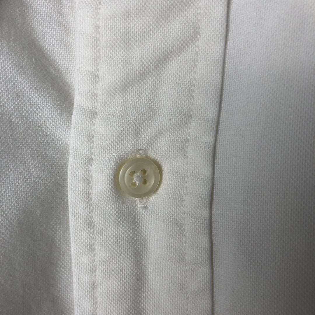 Ralph Lauren long sleeve button down shirt, men's size L cotton white type Vintage Second Hand