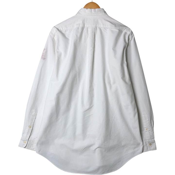 Ralph Lauren POLO by Ralph Lauren YARMOUTH long sleeve button down shirt, men's size M cotton white type Vintage Second Hand