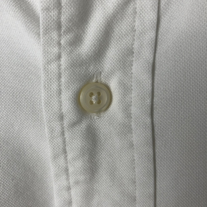 Ralph Lauren YARMOUTH long sleeve button down shirt, men's size L cotton white type Vintage Second Hand