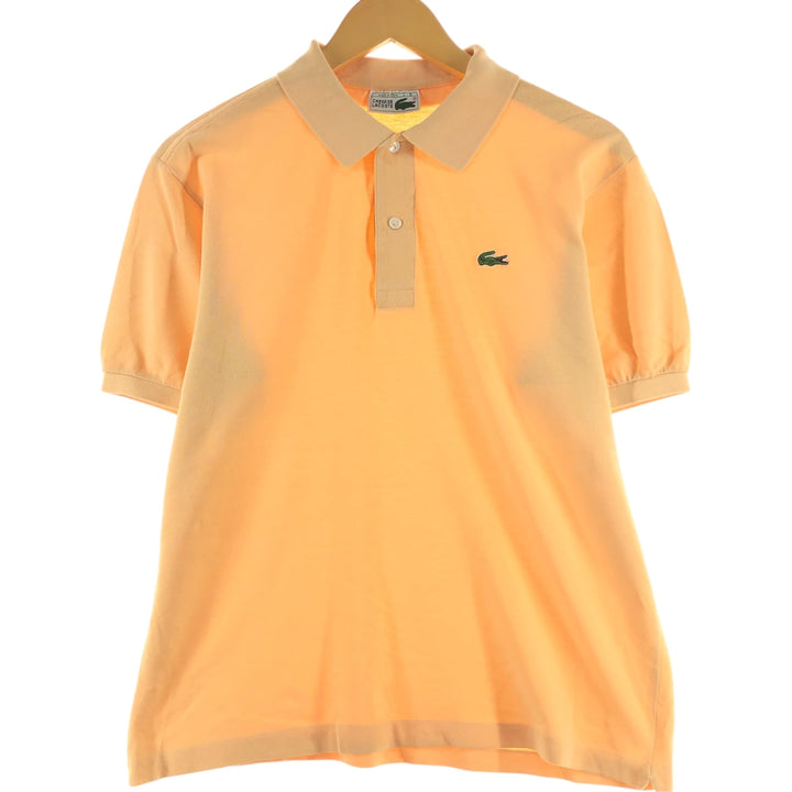 80'S Lacoste LACOSTE short sleeve polo shirt size 5 men's M size vintage cotton orange type Vintage Second Hand