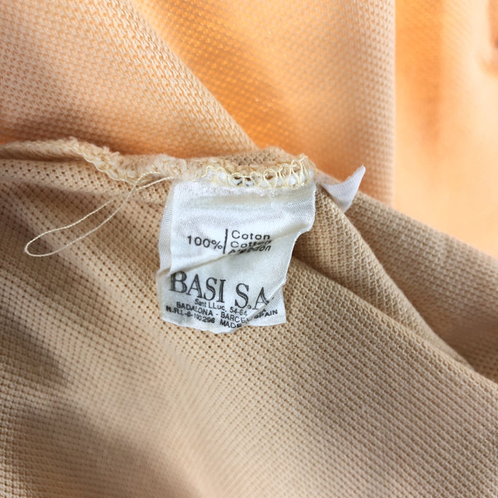 80'S Lacoste LACOSTE short sleeve polo shirt size 5 men's M size vintage cotton orange type Vintage Second Hand
