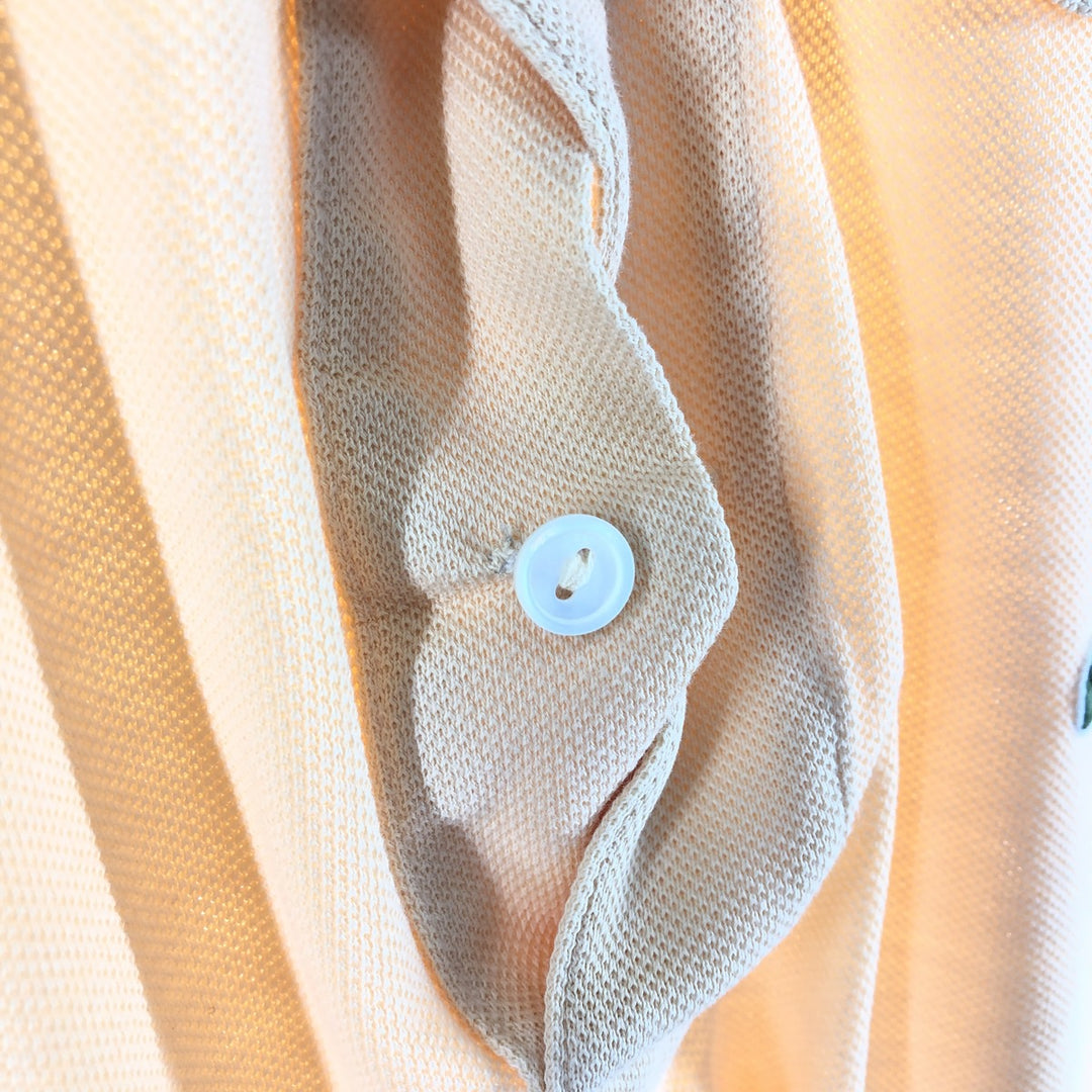 80'S Lacoste LACOSTE short sleeve polo shirt size 5 men's M size vintage cotton orange type Vintage Second Hand
