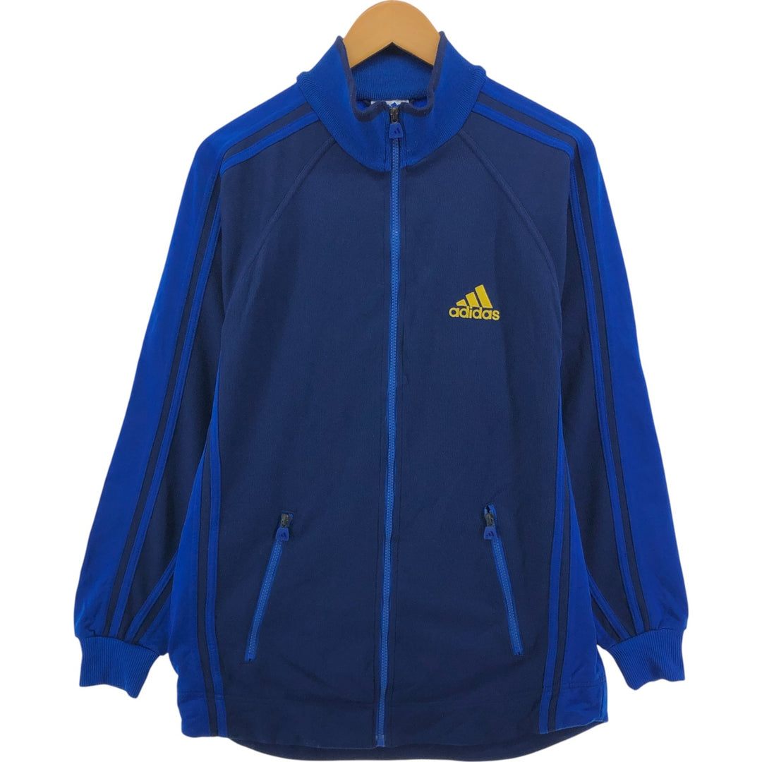 90'S Adidas Back Logo Jersey Track Jacket Men's S Size Vintage polyester navy blue type Vintage Second Hand