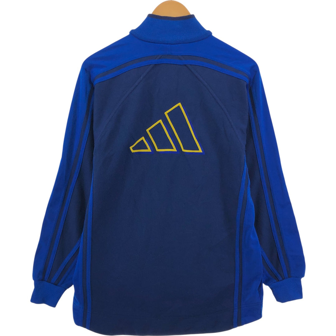 90'S Adidas Back Logo Jersey Track Jacket Men's S Size Vintage polyester navy blue type Vintage Second Hand
