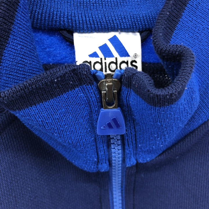 90'S Adidas Back Logo Jersey Track Jacket Men's S Size Vintage polyester navy blue type Vintage Second Hand