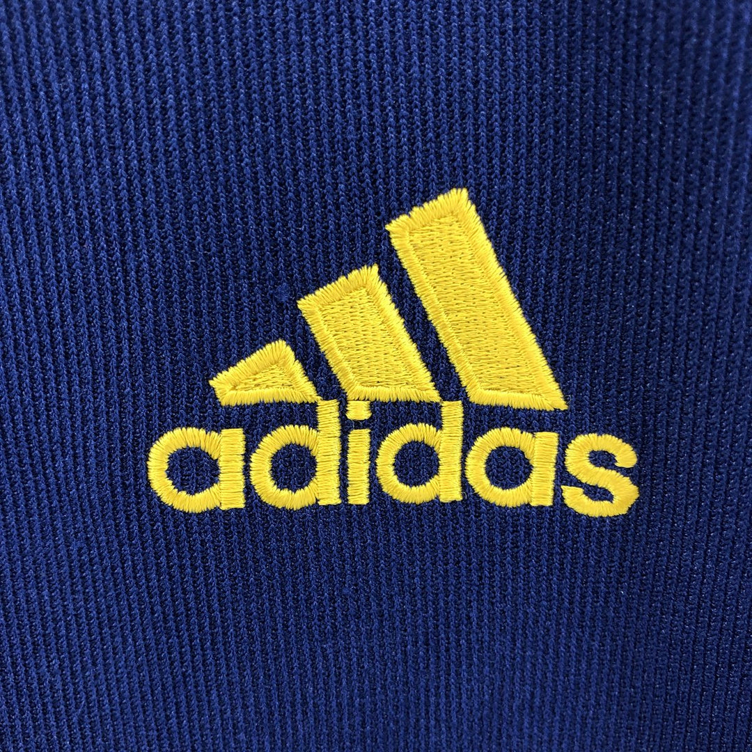 90'S Adidas Back Logo Jersey Track Jacket Men's S Size Vintage polyester navy blue type Vintage Second Hand