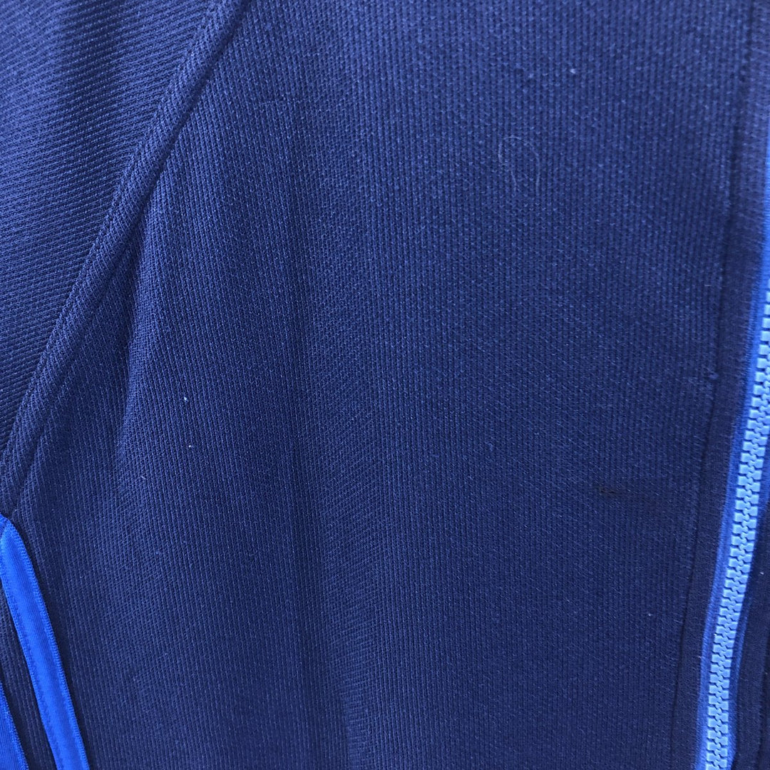 90'S Adidas Back Logo Jersey Track Jacket Men's S Size Vintage polyester navy blue type Vintage Second Hand