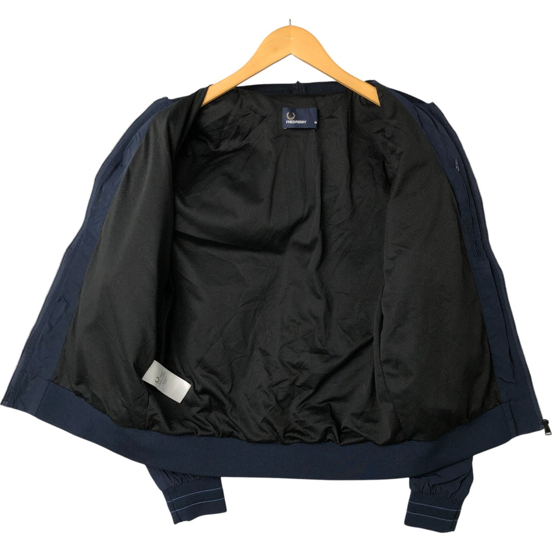 Fred Perry nylon blouson, size M for men Nylon navy blue type Vintage Second Hand