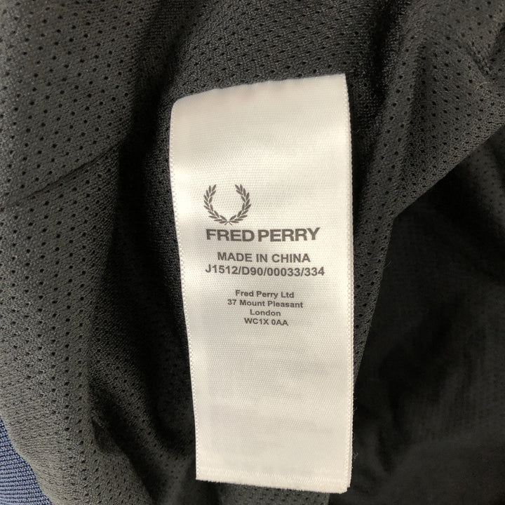 Fred Perry nylon blouson, size M for men Nylon navy blue type Vintage Second Hand