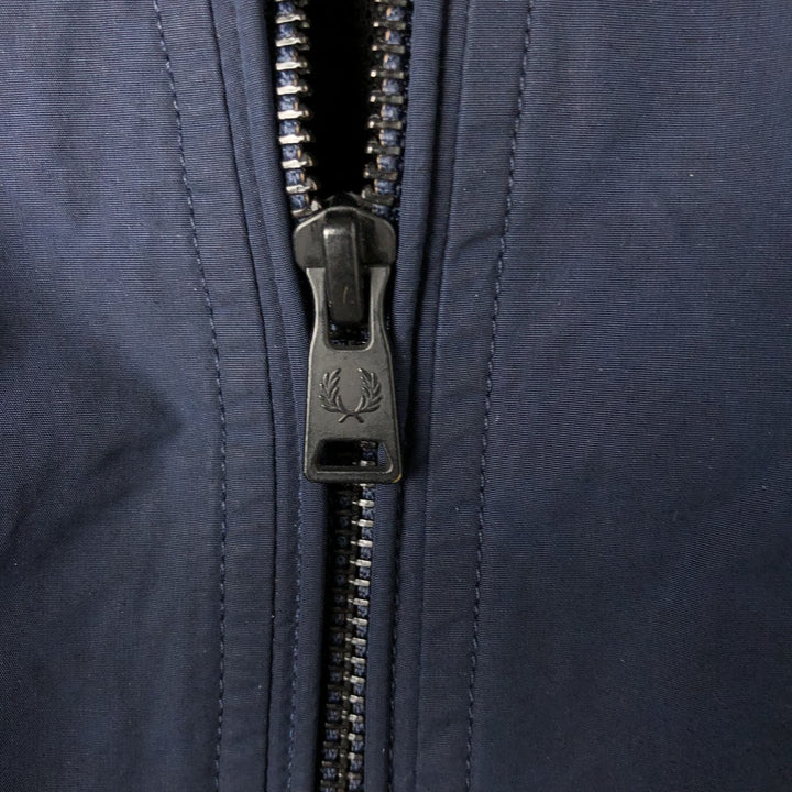 Fred Perry nylon blouson, size M for men Nylon navy blue type Vintage Second Hand