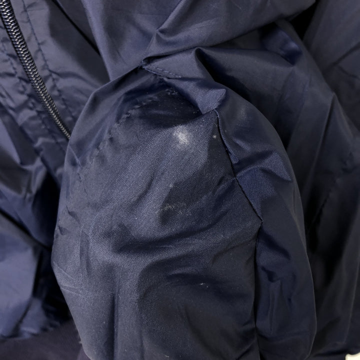 90'S NAUTICA Back Logo Nylon Blouson Men's XL Nylon navy blue type Vintage Second Hand
