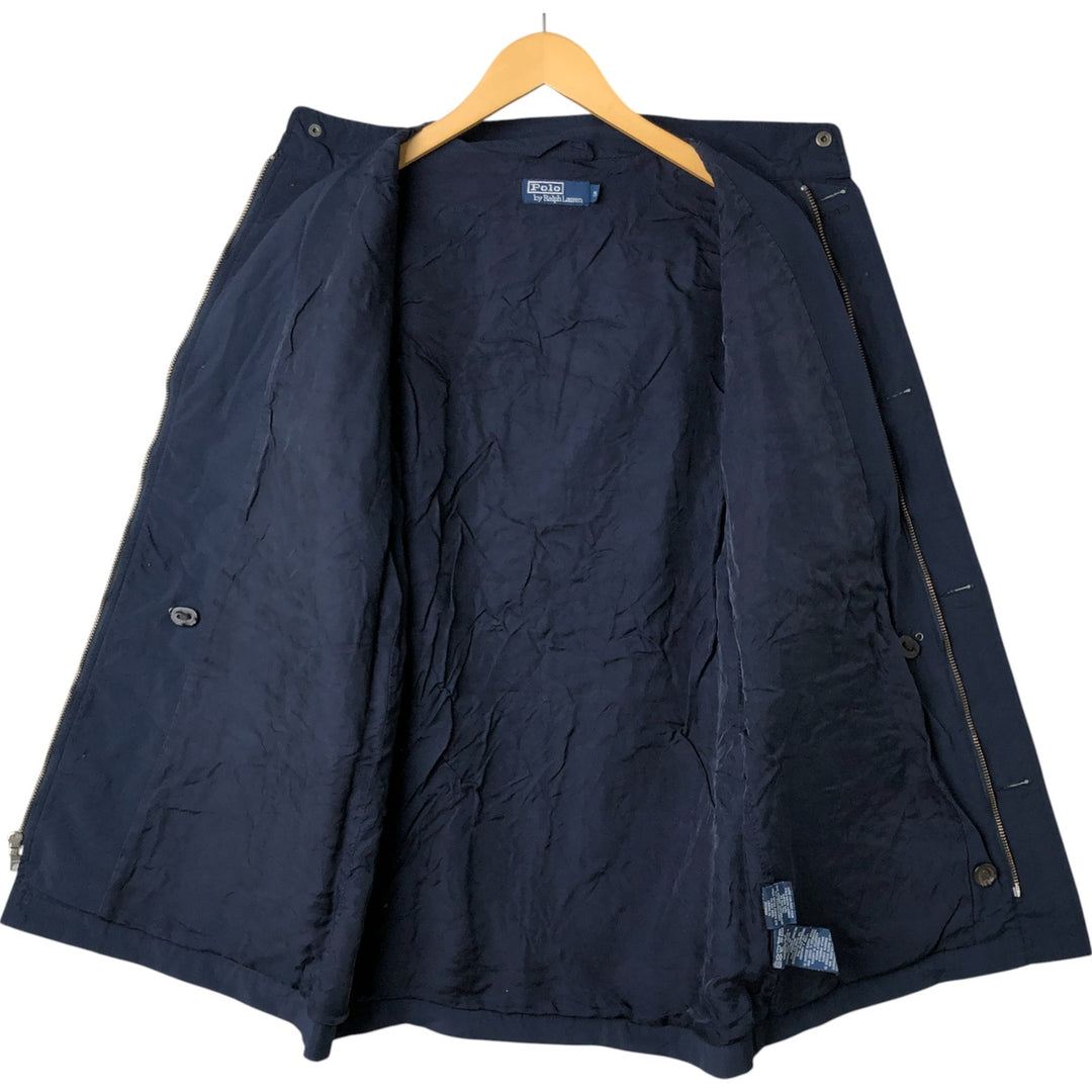 Ralph Lauren POLO by Ralph Lauren stand-up collar nylon jacket, men's size M Nylon navy blue type Vintage Second Hand