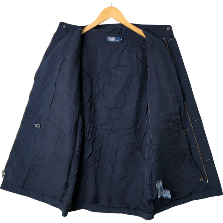 Ralph Lauren POLO by Ralph Lauren stand-up collar nylon jacket, men's size M Nylon navy blue type Vintage Second Hand