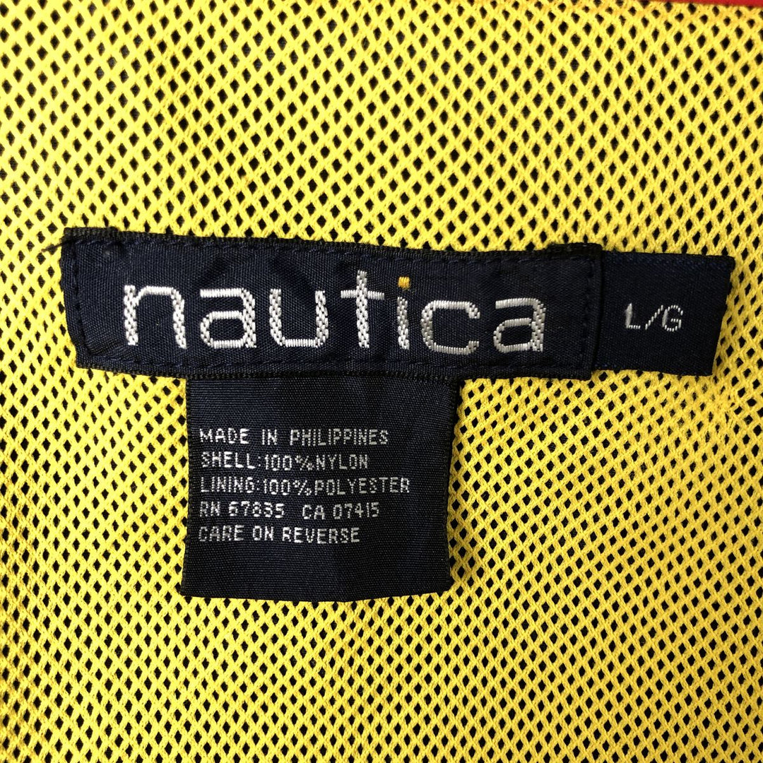 90'S NAUTICA sailing jacket, men's size L Nylon navy blue type Vintage Second Hand