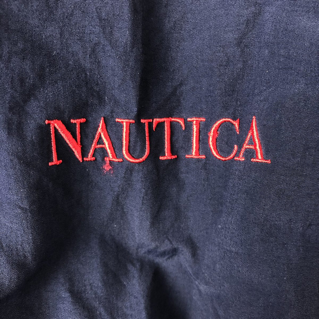 90'S NAUTICA sailing jacket, men's size L Nylon navy blue type Vintage Second Hand