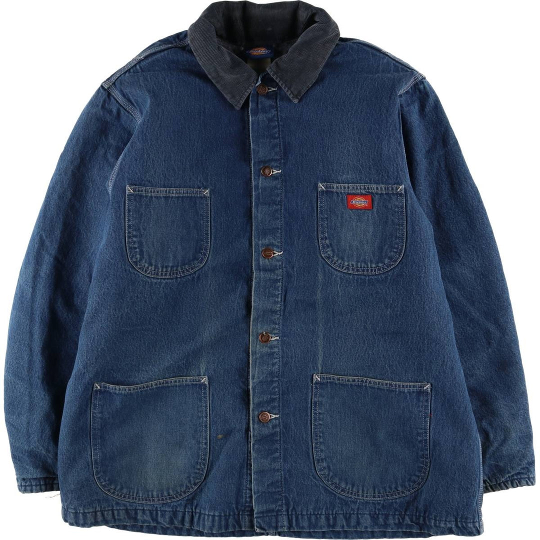 90'S Dickies denim coveralls, men's XL size, vintage unknown blue type Vintage Second Hand