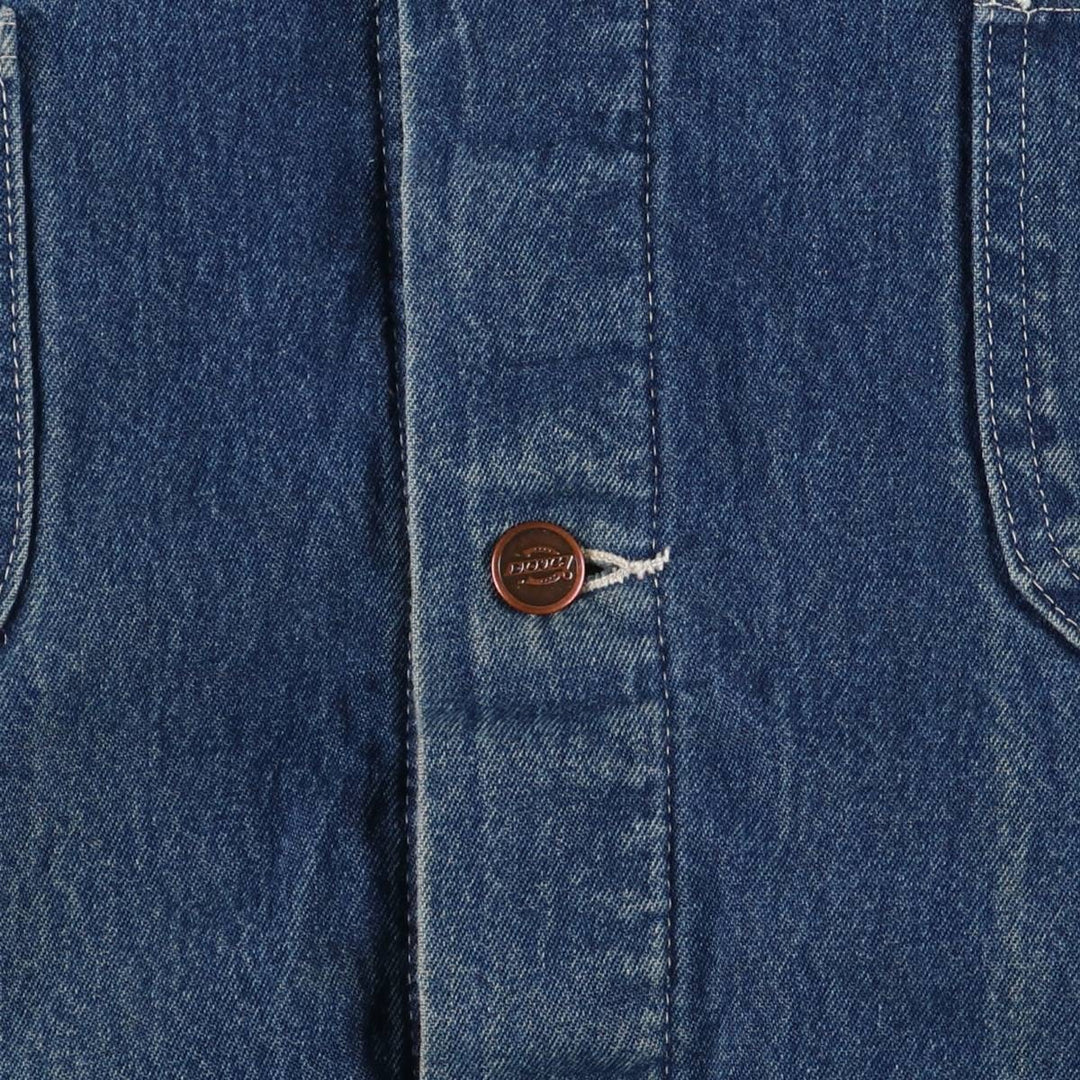 90'S Dickies denim coveralls, men's XL size, vintage unknown blue type Vintage Second Hand