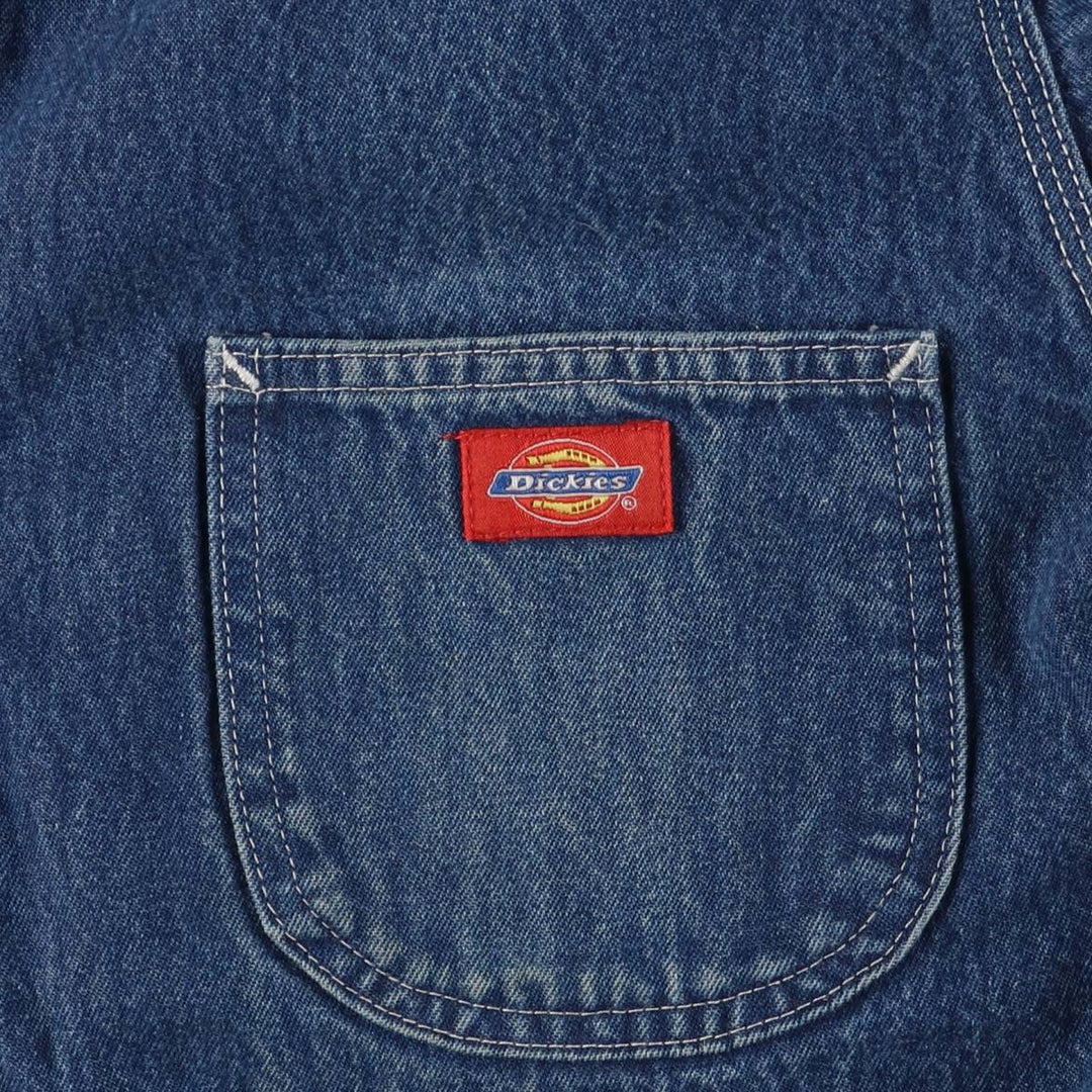 90'S Dickies denim coveralls, men's XL size, vintage unknown blue type Vintage Second Hand