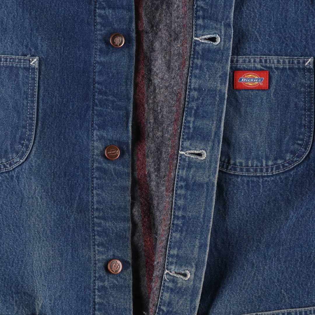 90'S Dickies denim coveralls, men's XL size, vintage unknown blue type Vintage Second Hand