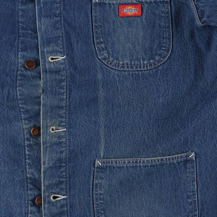 90'S Dickies denim coveralls, men's XL size, vintage unknown blue type Vintage Second Hand