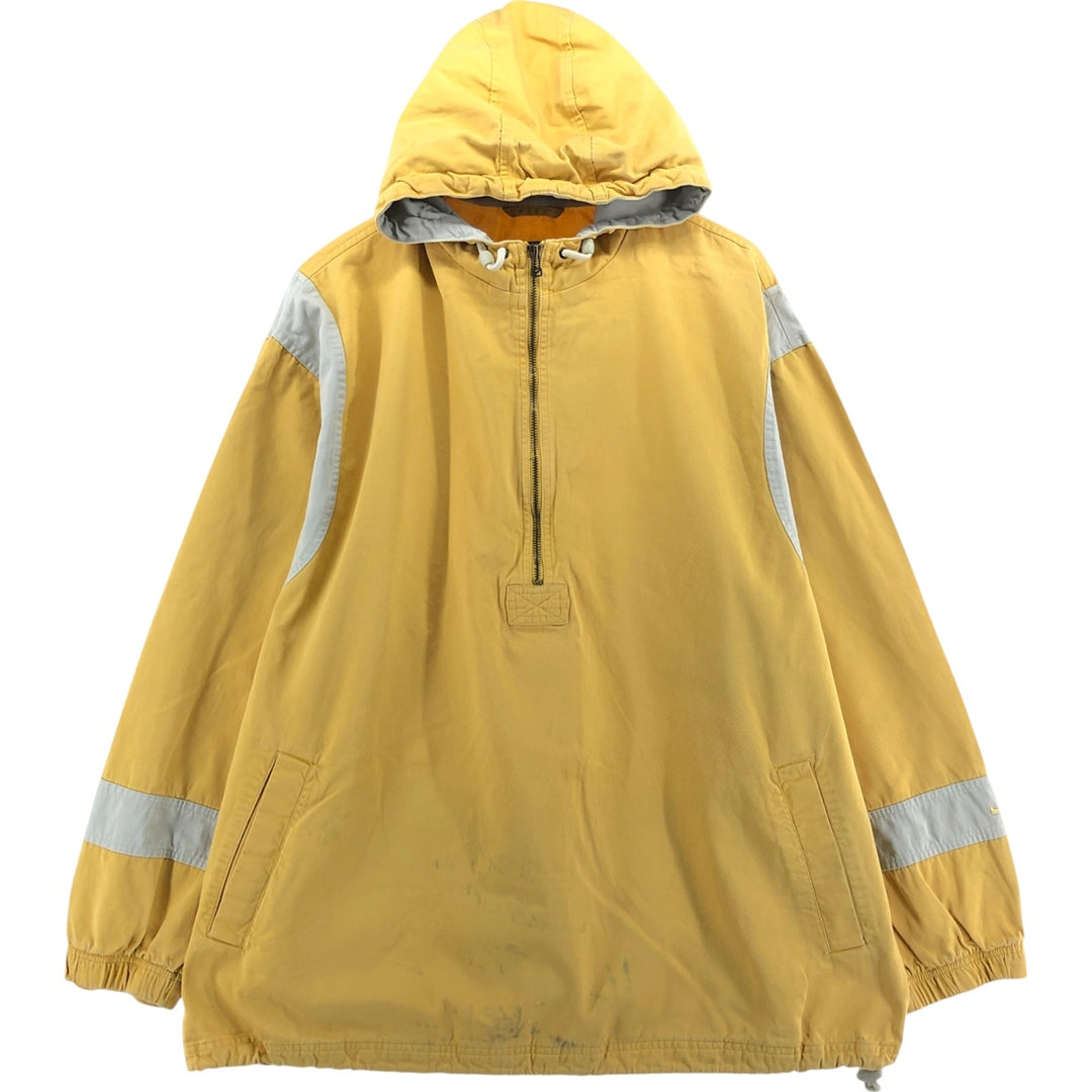 90'S Nike Anorak Parka Men's XL Vintage cotton yellow type Vintage Second Hand