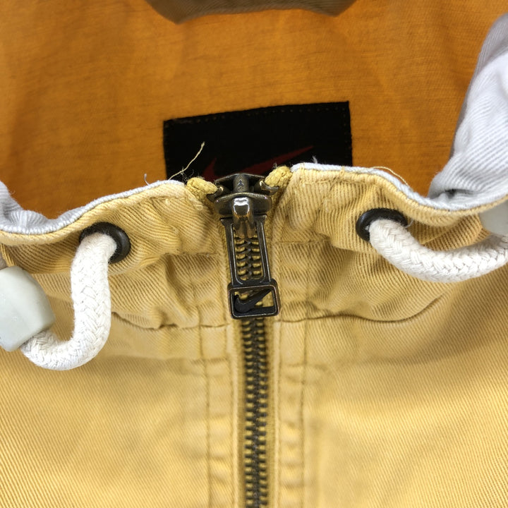 90'S Nike Anorak Parka Men's XL Vintage cotton yellow type Vintage Second Hand