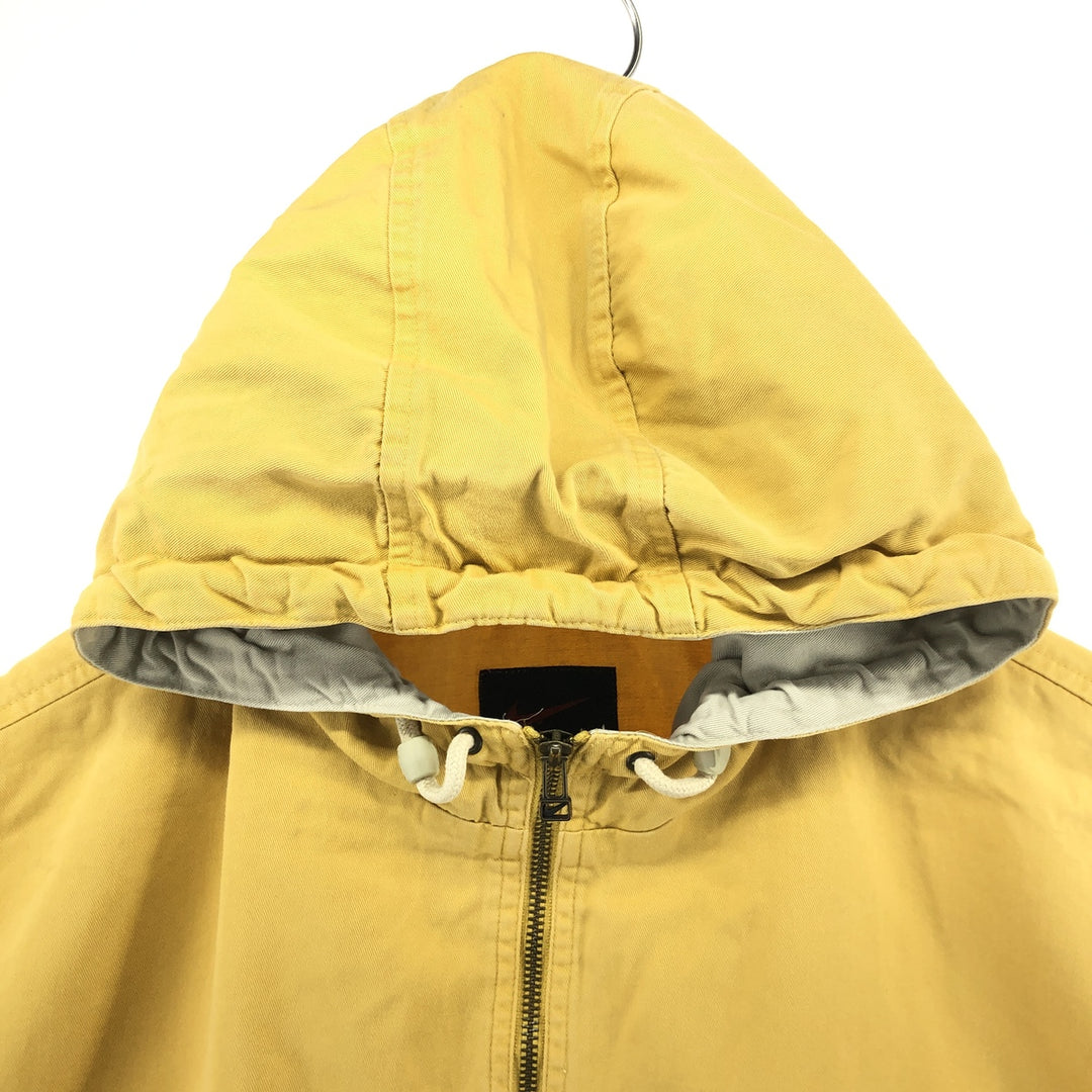 90'S Nike Anorak Parka Men's XL Vintage cotton yellow type Vintage Second Hand