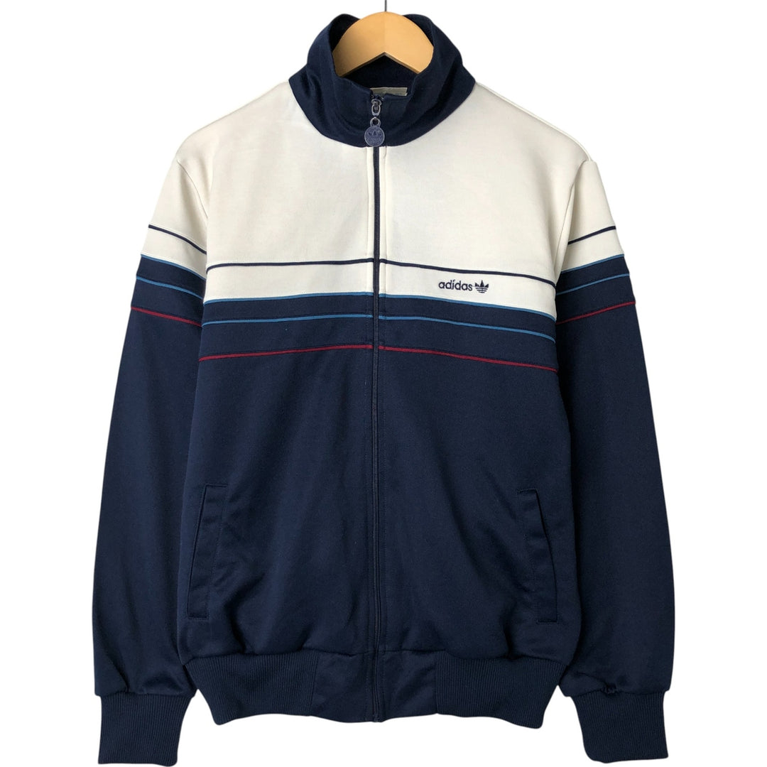 Vintage 70'S adidas track jacket, size L, men's unknown white type Vintage Second Hand