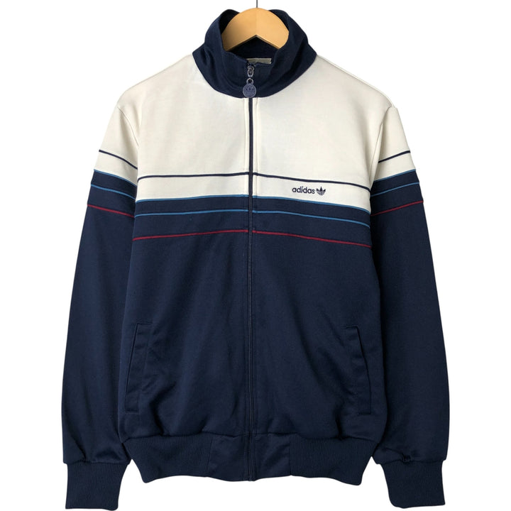 Vintage 70'S adidas track jacket, size L, men's unknown white type Vintage Second Hand
