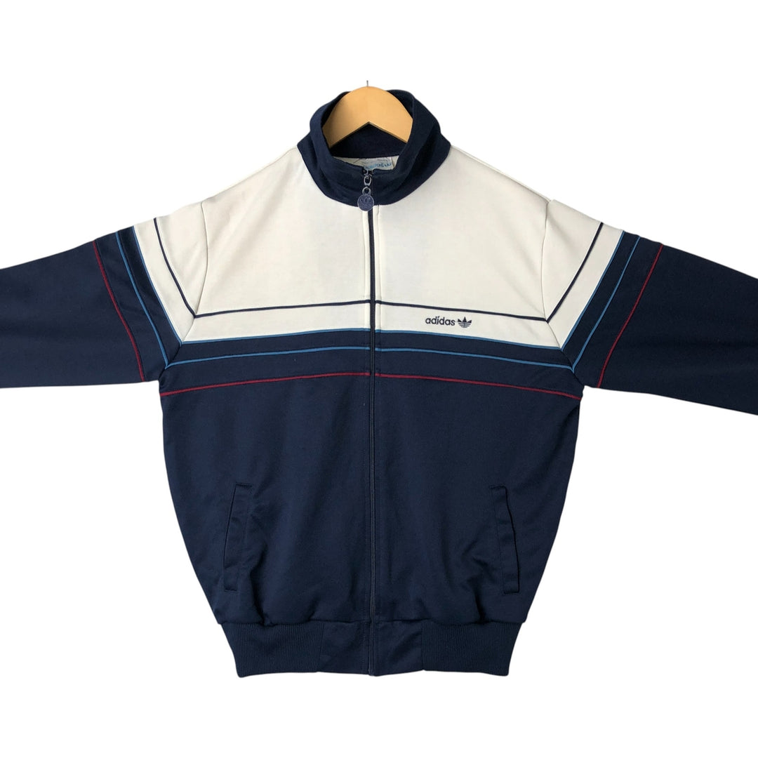 Vintage 70'S adidas track jacket, size L, men's unknown white type Vintage Second Hand